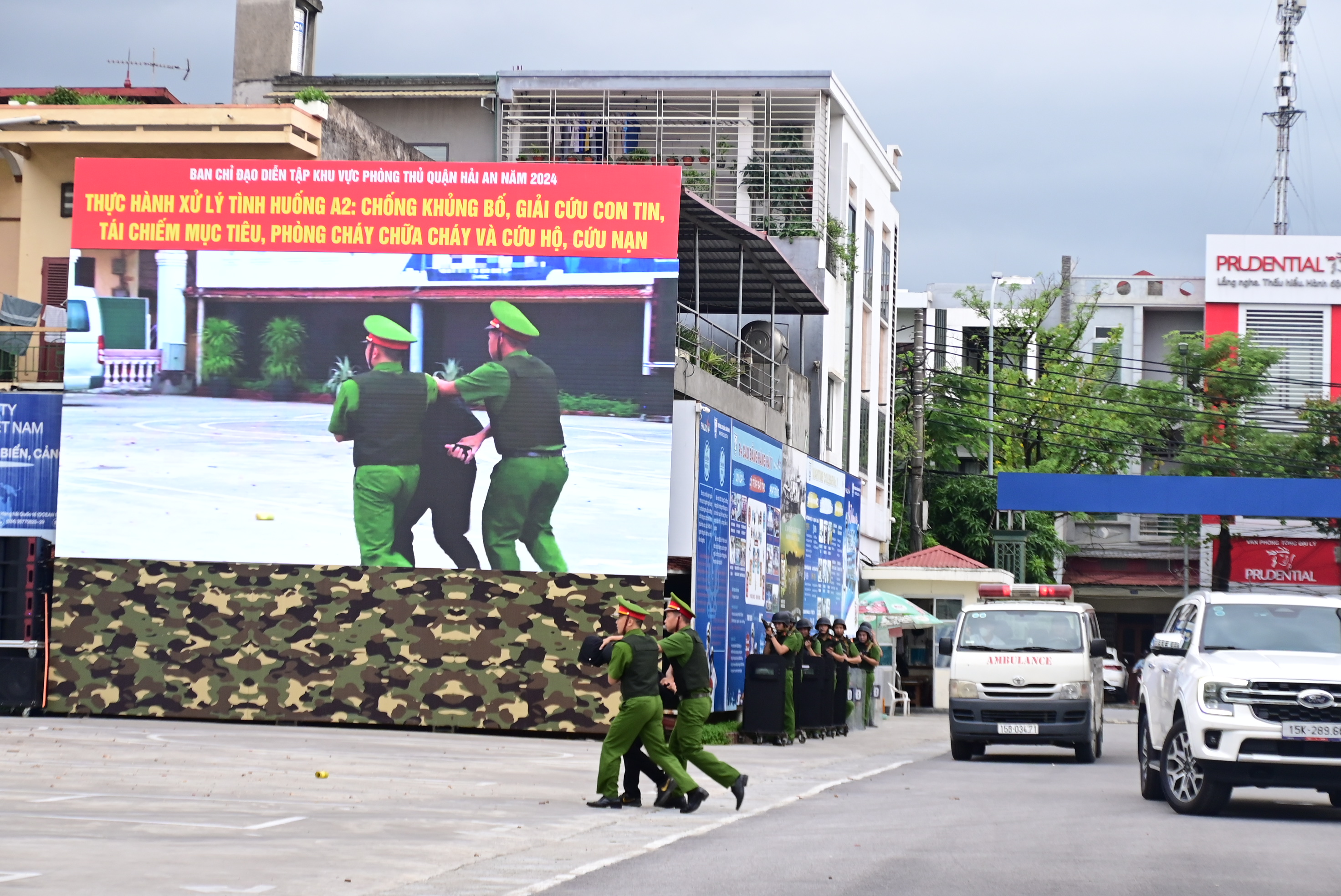 Diễn tập khu vực phòng thủ quận Hải An năm 2024